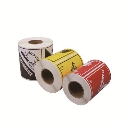 Warning Shipping Label Roll